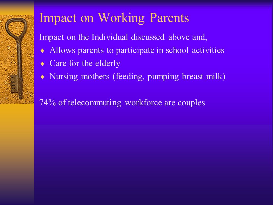 Working Mothers: The Effects on Society and Family